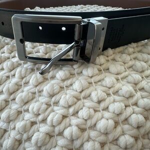 New Men’s Perry Ellis Black and Brown Leather Belt